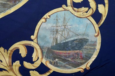 Lot 283 - A trade union banner for the South Shields Branch National Union of General and Municipal Workers