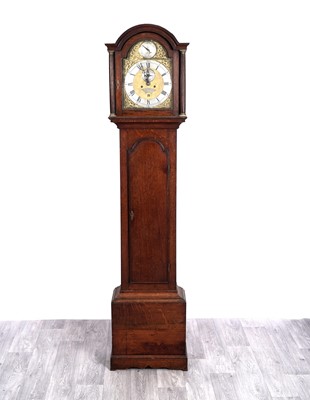 Lot 66 - Thomas Page, Norwich: a George III oak 8 day longcase clock