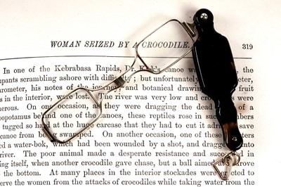 Lot 104 - A pair of 19th Century gold and tortoiseshell lorgnettes