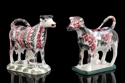 Lot 363 - Two northern cow creamers