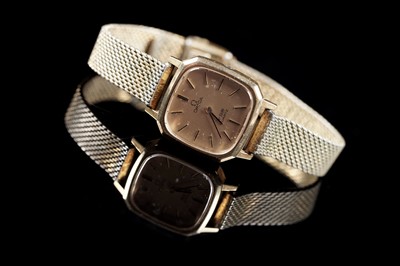 Lot 388 - A lady's gold plated Omega De Ville wristwatch