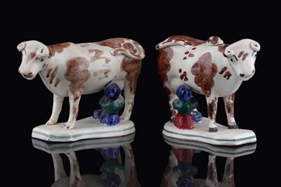Lot 375 - Two cow creamers