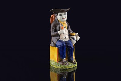 Lot 357 - A Pratt ware sailor Toby jug