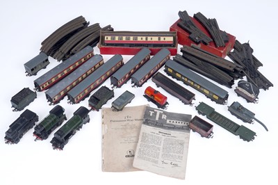 Lot 502 - A collection of Trix ‘TTR Twin’ tinplate model railway