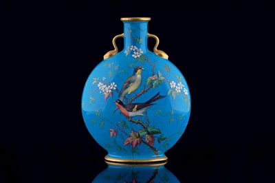 Lot 394 - A Minton Christopher Dresser moon flask