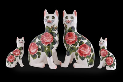 Lot 421 - A pair of Griselda Hill 'Wemyss' cats; and a smaller pair