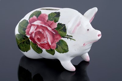 Lot 422 - A Bovey Tracy Wemyss money box