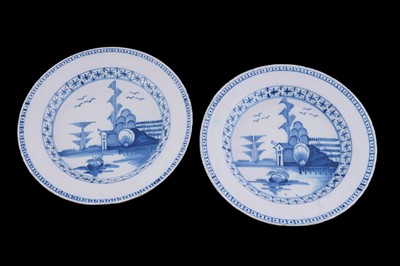 Lot 358 - A pair of English Delftware chargers