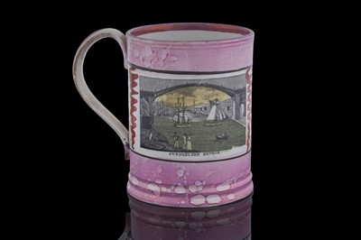 Lot 448 - A Sunderland splash lustre mug