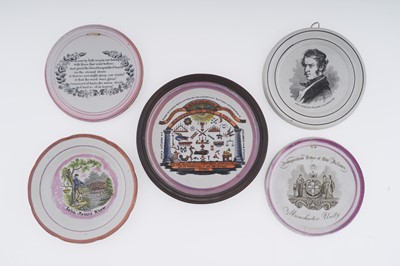Lot 452 - Four Sunderland plaques; and a plate