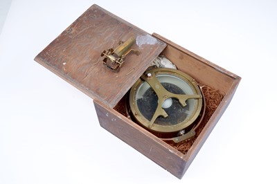 Lot 359 - A brass Husun compass