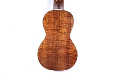 Lot 46 - A Martin style 3K soprano ukulele; and two cases, one original