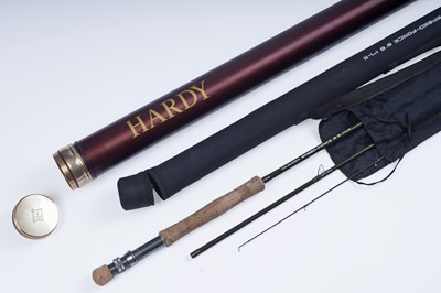 Lot 309 - A Ron Thomson ‘Speed-Force’ 9’6” #7-8 three-piece fly rod; and a Hardy tube