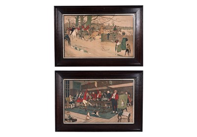 Lot 783 - After Cecil Aldin - Two plates from The Fallowfield Hunt | lithographs