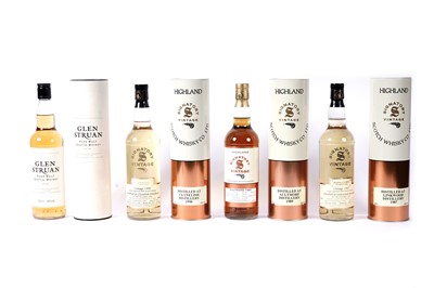 Lot 554 - Highland Signatory Vintage Scotch Whisky Co. Single Malt; and three others