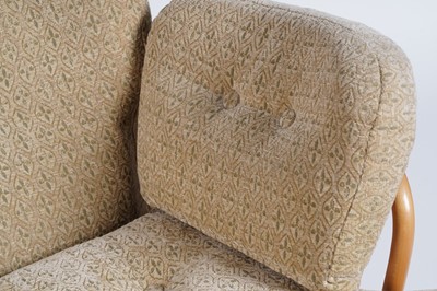 Lot 18 - Ercol: a model 766 ‘Jubilee’ beech framed two seat sofa