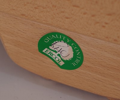 Lot 18 - Ercol: a model 766 ‘Jubilee’ beech framed two seat sofa