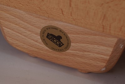 Lot 18 - Ercol: a model 766 ‘Jubilee’ beech framed two seat sofa