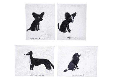Lot 151 - Earl Swanigan - Four Dogs | acrylic
