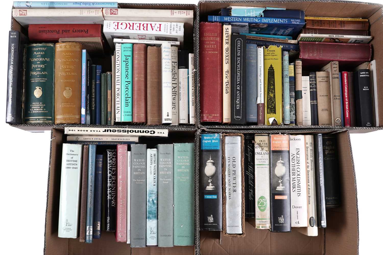 Lot 202 - A collection of antique and art reference books