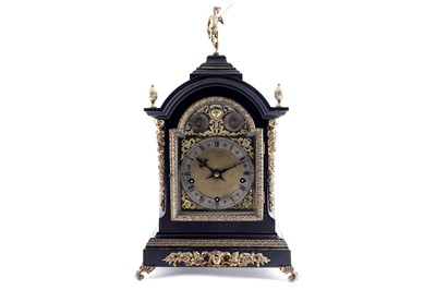 Lot 131 - Winterhalder & Hoffmeier: an ornate late 19th Century 8-day repeating bracket clock