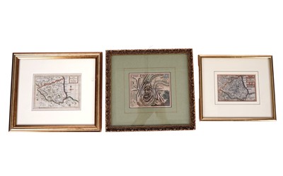Lot 64 - Three 17th/18th Century maps of Durham