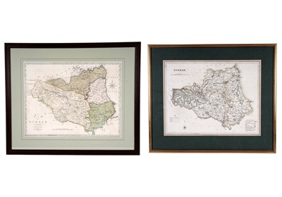 Lot 67 - Two 19th Century maps of Durham