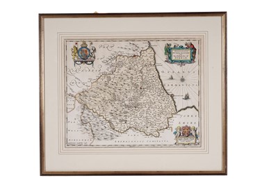 Lot 69 - An 18th Century hand-tinted map of Durham