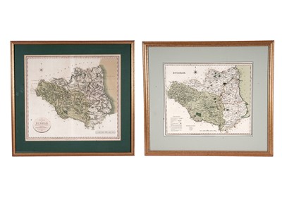 Lot 70 - Two 19th Century maps of Durham