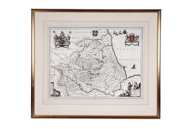 Lot 74 - A 17th Century map of The Bishoprike Of Durham, by Johannes Blaeu