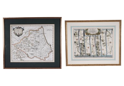 Lot 79 - Two 17th Century maps, Robert Morden and John Ogilby