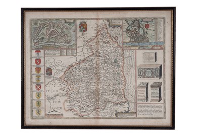 Lot 83 - A 17th Century map of ‘Northumberland’, by John Speed, c.1676