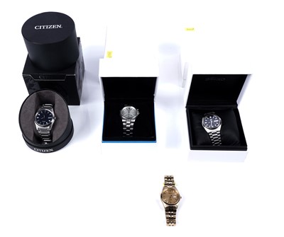 Lot 620 - Seiko and Citizen wristwatches