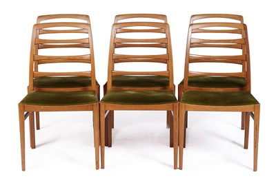 Lot 33 - Bertil Fridhagen for Bodafors Sweden: a set of six oak ‘Reno’ dining chairs