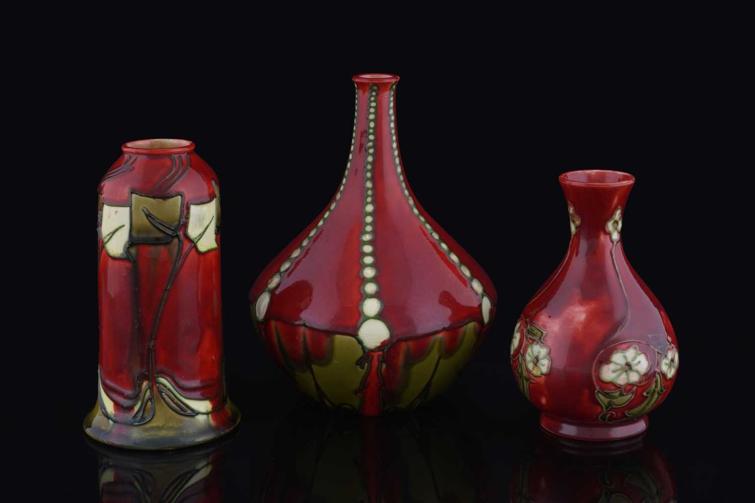 Lot 66 - Three Minton Secessionist vases