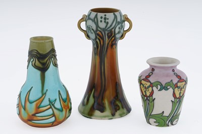 Lot 67 - Three Minton Secessionist vases