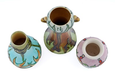 Lot 67 - Three Minton Secessionist vases