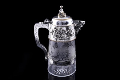 Lot 386 - A Victorian claret jug