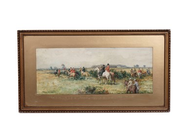 Lot 280 - John Atkinson - The Hunt sets off | watercolour