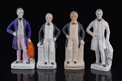 Lot 231 - Four Staffordshire figures