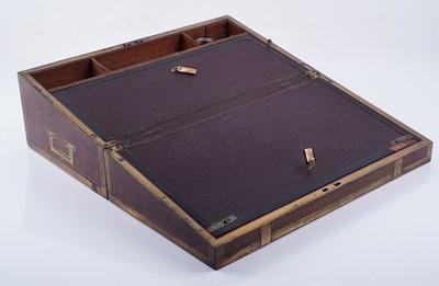 Lot 203 - A Victorian burr walnut writing slope