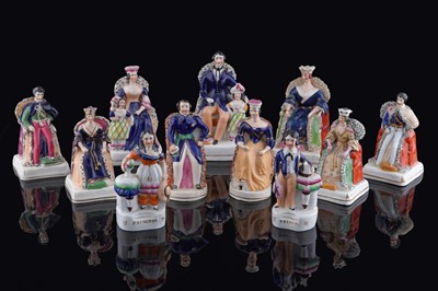 Lot 237 - A group of Staffordshire Victoria and Albert commemorative figures