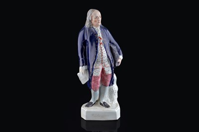 Lot 245 - A Staffordshire figure of Washington