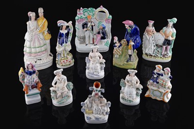 Lot 263 - Eleven Staffordshire figures