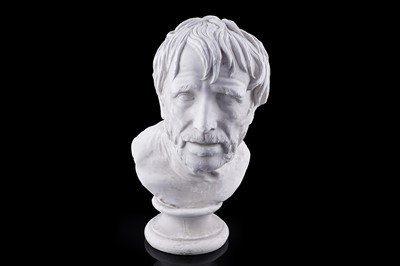 Lot 218 - A 20th Century plaster library bust of the Pseudo-Seneca