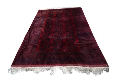 Lot 109 - An early 20th Century Afghan hand-knotted carpet