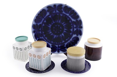 Lot 331 - Four Hornsea storage jars; and other items