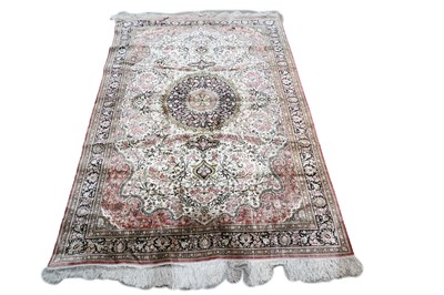 Lot 116 - A silk Qum-style carpet