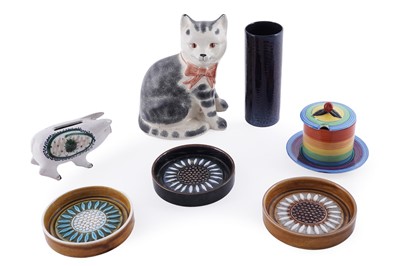 Lot 332 - Three Hornsea ‘Impact’ dishes; and other items