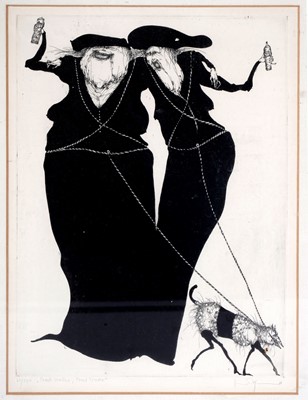 Lot 728 - Gertrude Degenhardt - Prost Hestha, Prost Trude | etching